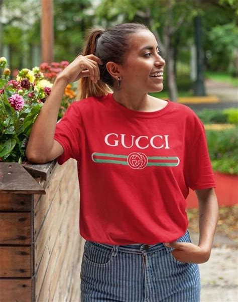 red gucci t shirt women's|guinness gucci t shirt.